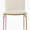 Brass-Framed Padded Dining Chair | OROA Modern Atlanta | Oroa.com