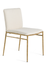 Brass-Framed Padded Dining Chair | OROA Modern Atlanta | Oroa.com