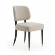 Oak Framed Beige Side Chair | OROA Modern Kathy | Oroa.com