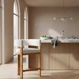 Burl Framed Cream Counter Chair | OROA Modern Letha