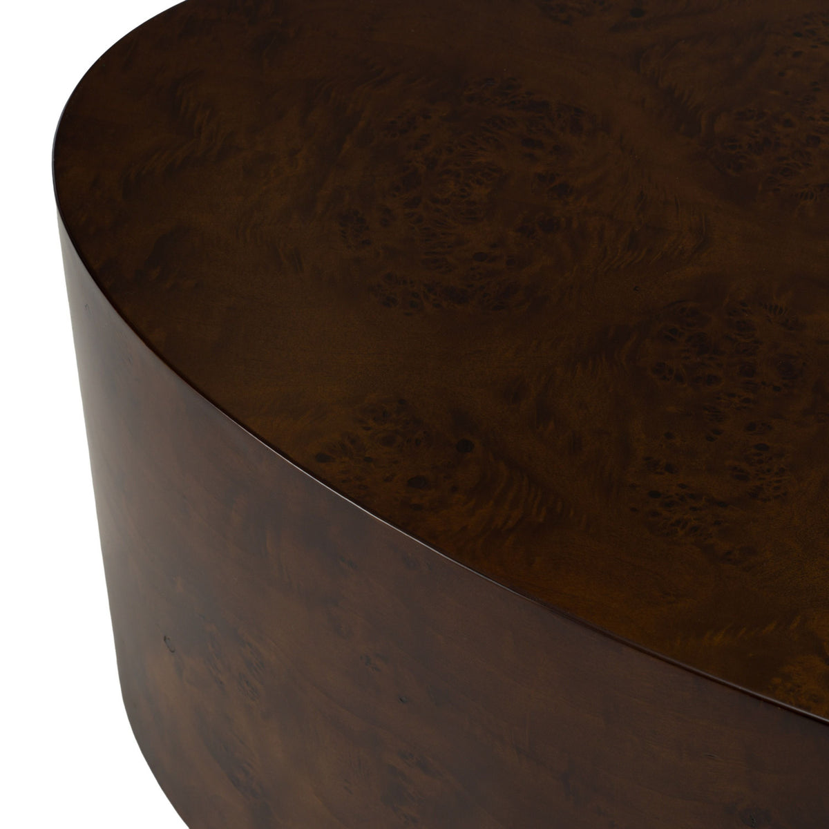 Walnut Burl Oval Coffee Table | OROA Modern August