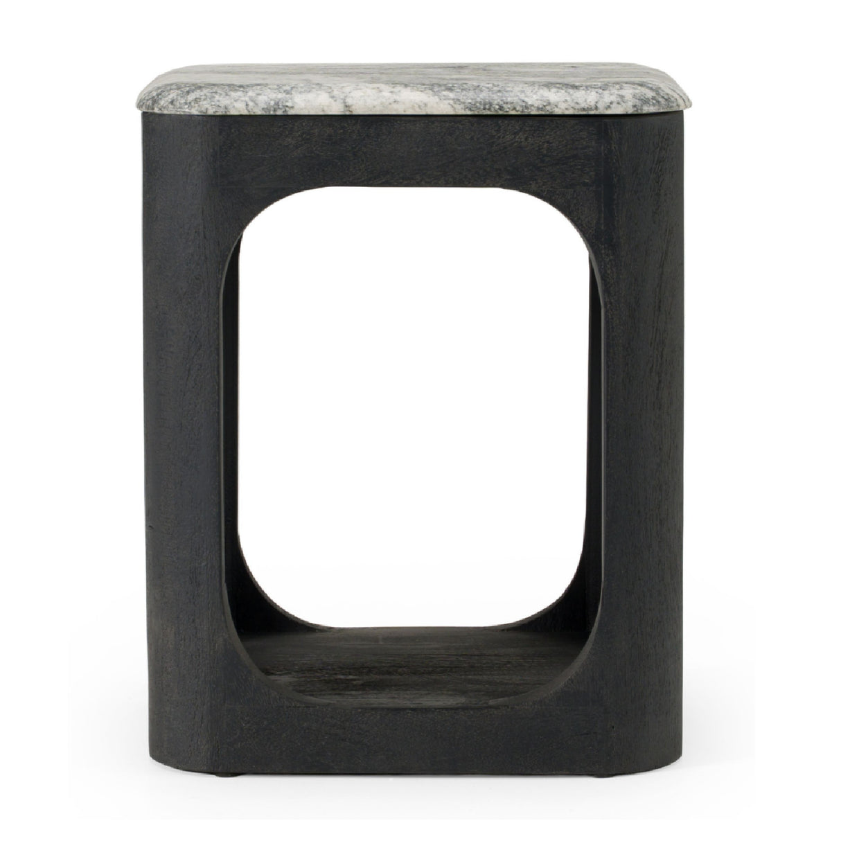 White Granite End Table | OROA Modern Marco | Oroa.com