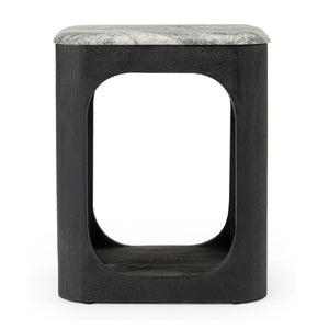 White Granite End Table | OROA Modern Marco | Oroa.com