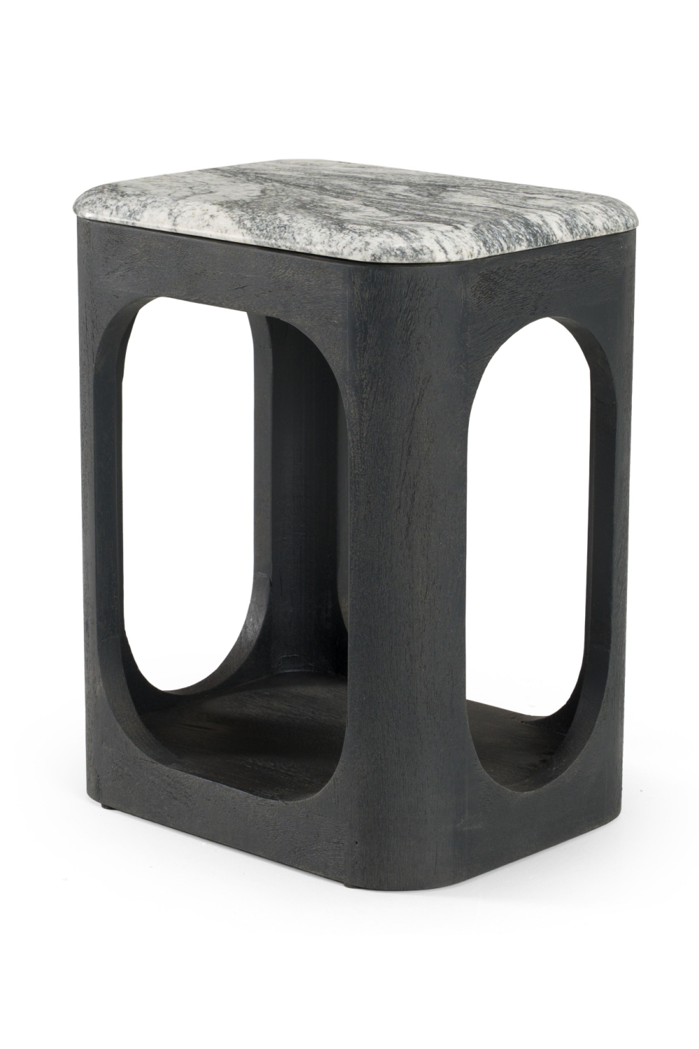 White Granite End Table | OROA Modern Marco | Oroa.com