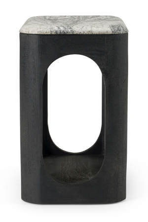 White Granite End Table | OROA Modern Marco | Oroa.com