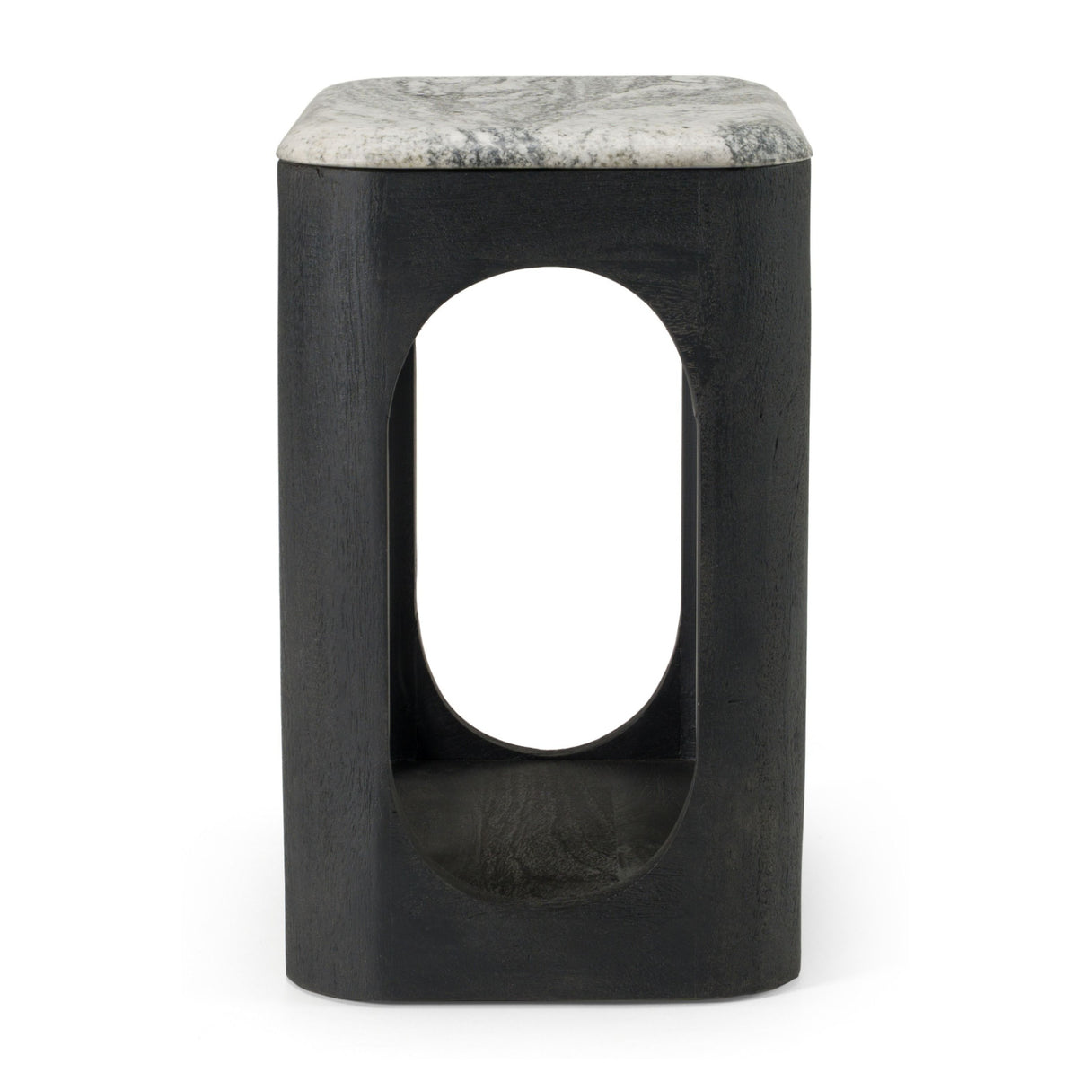White Granite End Table | OROA Modern Marco | Oroa.com