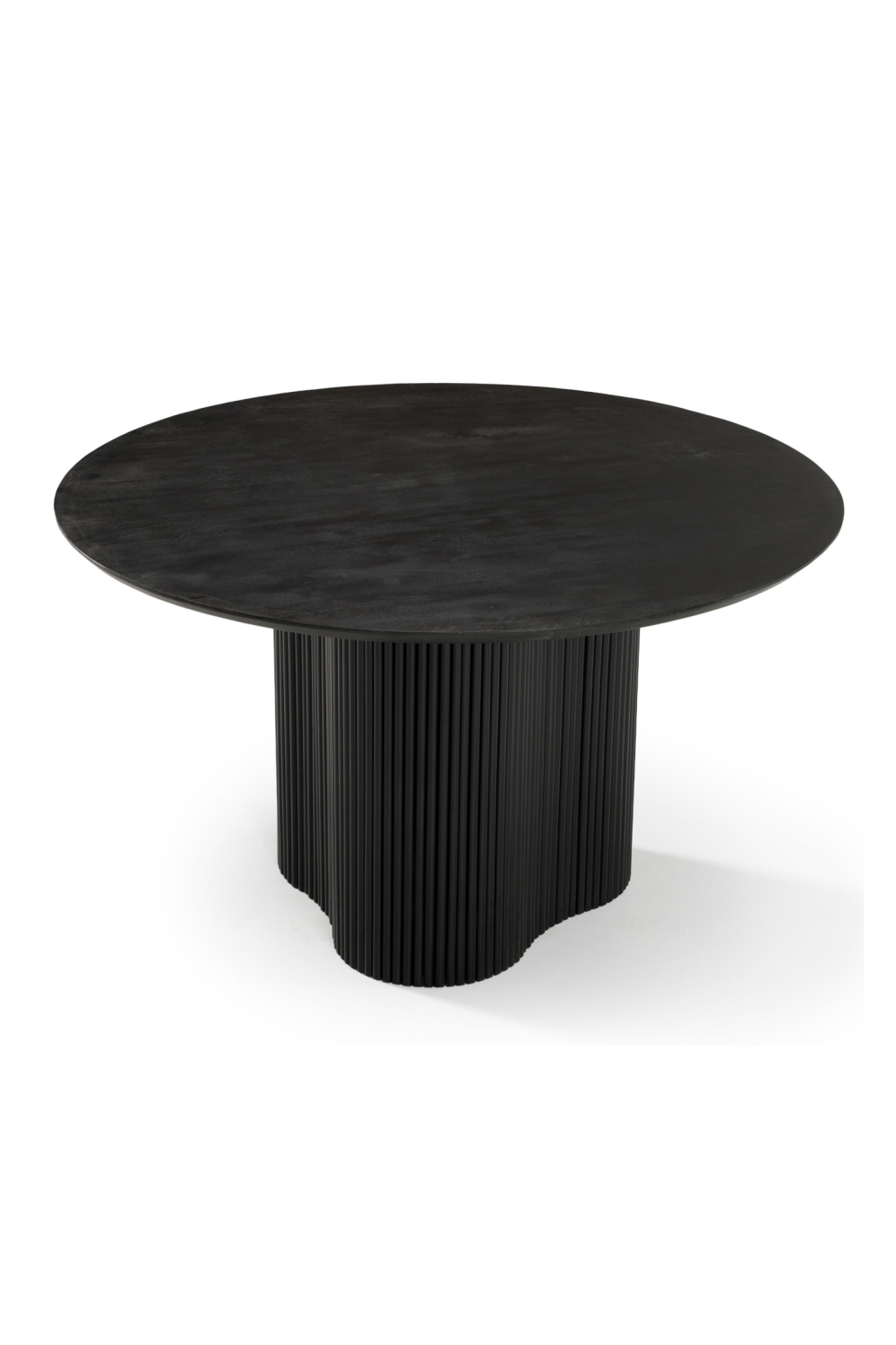 Black Wood Round Dining Table | OROA Modern Myra | Oroa.com