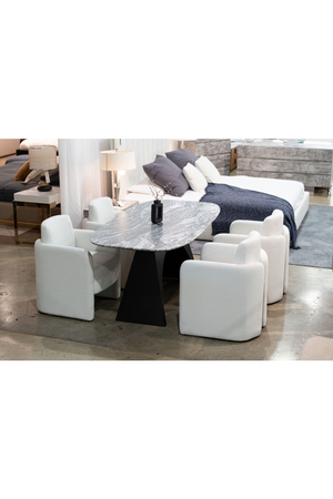 Black & White Marble Dining Table | OROA Modern Colbert | Oroa.com