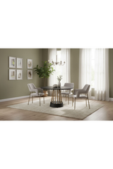 Black Mango Wood Dining Table | OROA Modern Cotopaxi | Oroa.com