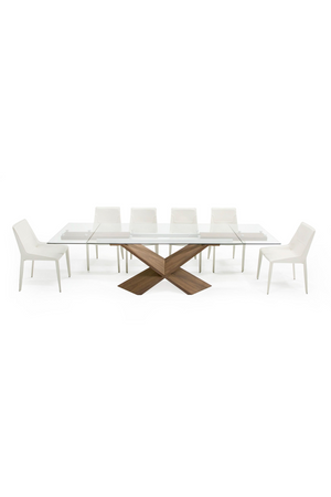 Extendable Glass Dining Table | OROA Modern Scott | Oroa.com