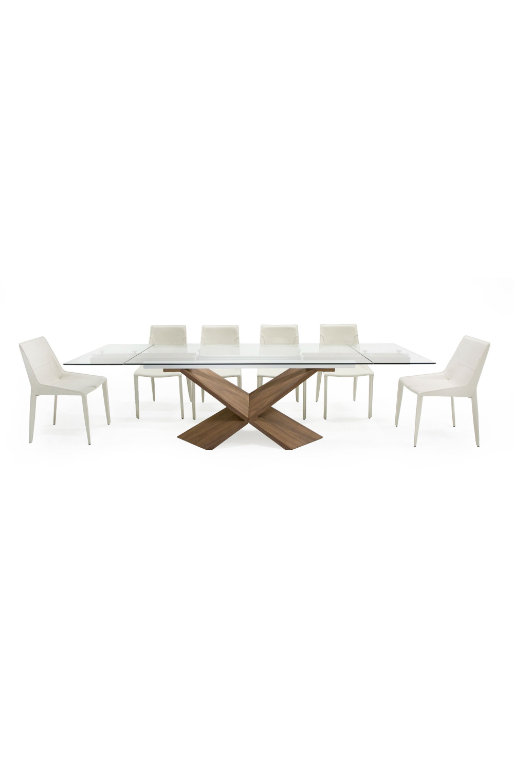 Extendable Glass Dining Table | OROA Modern Scott | Oroa.com