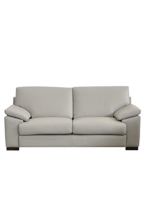 Gray Leather Loveseat | OROA Modern Morris | Oroa.com