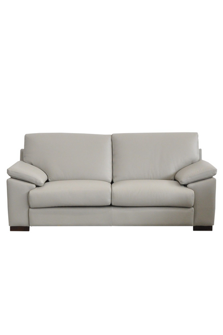 Gray Leather Loveseat | OROA Modern Morris | Oroa.com