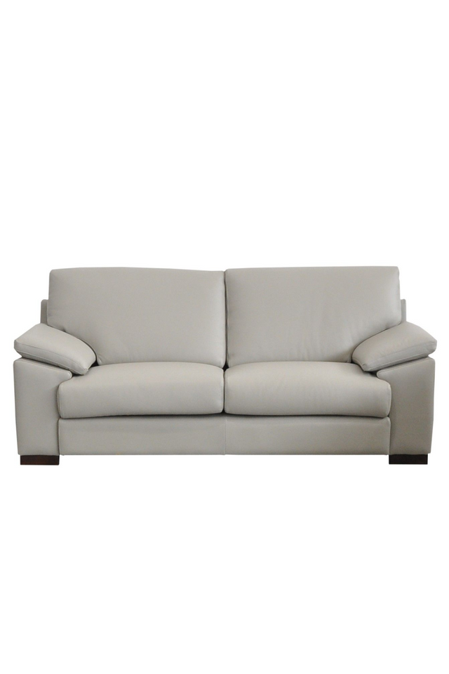 Gray Leather Loveseat | OROA Modern Morris | Oroa.com