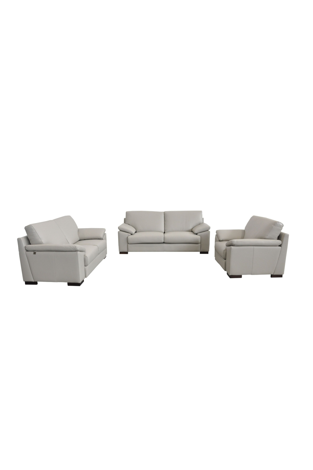 Gray Leather Loveseat | OROA Modern Morris | Oroa.com