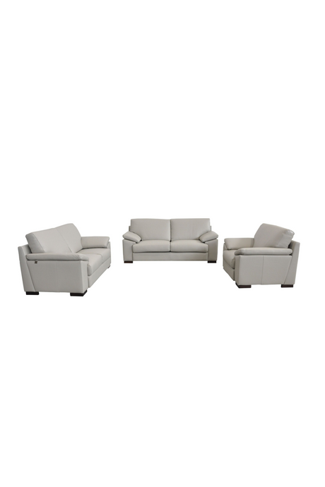 Gray Leather Loveseat | OROA Modern Morris | Oroa.com
