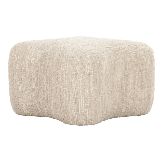 Beige Curved Ottoman | OROA Modern Spiro | Oroa.com