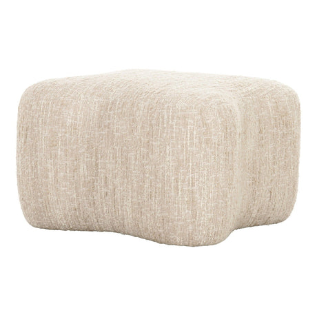 Beige Curved Ottoman | OROA Modern Spiro | Oroa.com