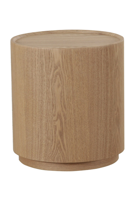 Natural Ash Round End Table | OROA Modern Quillen | Oroa.com