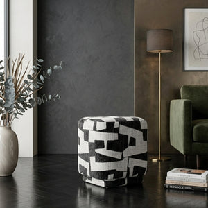 Patterned Fabric Ottoman | OROA Modern Loftis | Oroa.com