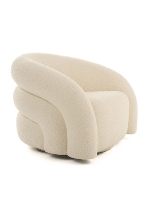 White Boucle Accent Chair | OROA Modern Joshua | Oroa.com
