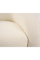 White Boucle Accent Chair | OROA Modern Joshua | Oroa.com