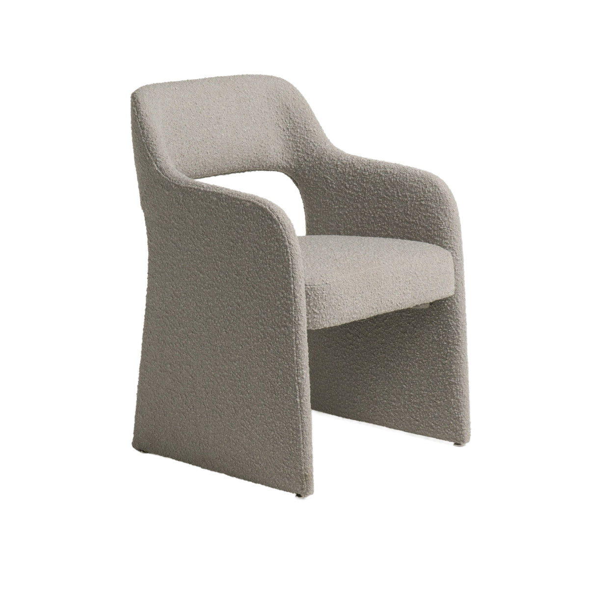 Gray Cut-Out Dining Chair | OROA Modern Bishop