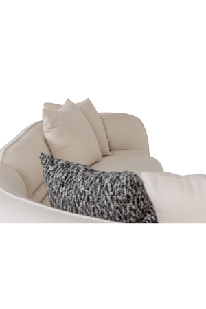 White L-Shaped Sectional Sofa | OROA Modern Drayton | Oroa.com