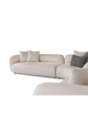 White L-Shaped Sectional Sofa | OROA Modern Drayton | Oroa.com