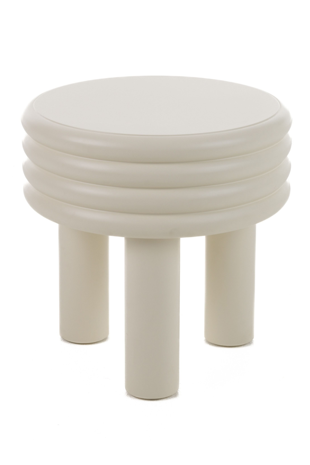 Round White Tiered End Table | OROA Modern Townley | Oroa.com