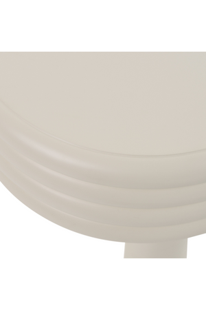 Round White Tiered End Table | OROA Modern Townley | Oroa.com