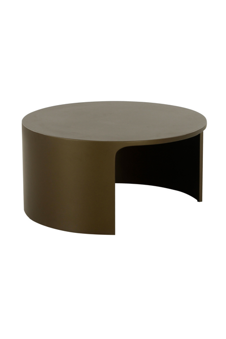 Olive Brown Round Coffee Table | OROA Modern Laura | Oroa.com