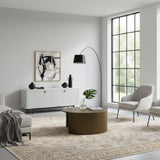 Olive Brown Round Coffee Table | OROA Modern Laura | Oroa.com