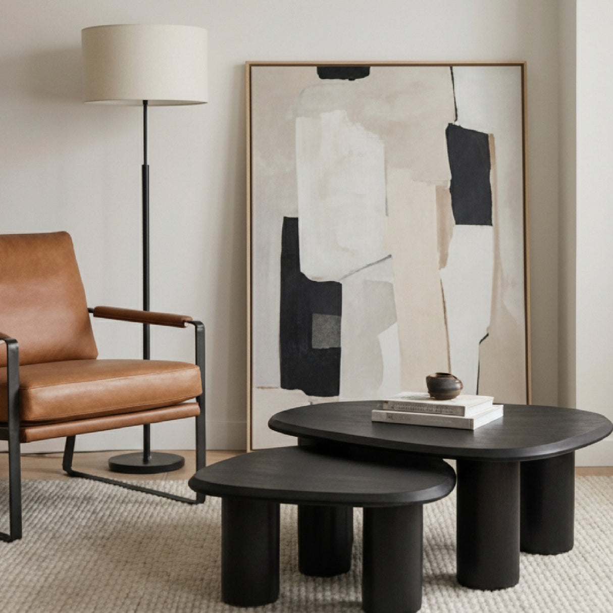   Freeform Ash Coffee Table Set (2) | Oroa.com