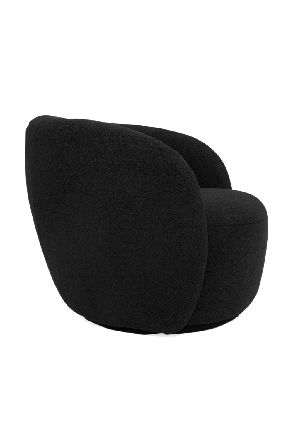 Black Rounded Accent Chair | OROA Modern Molina | Oroa.com