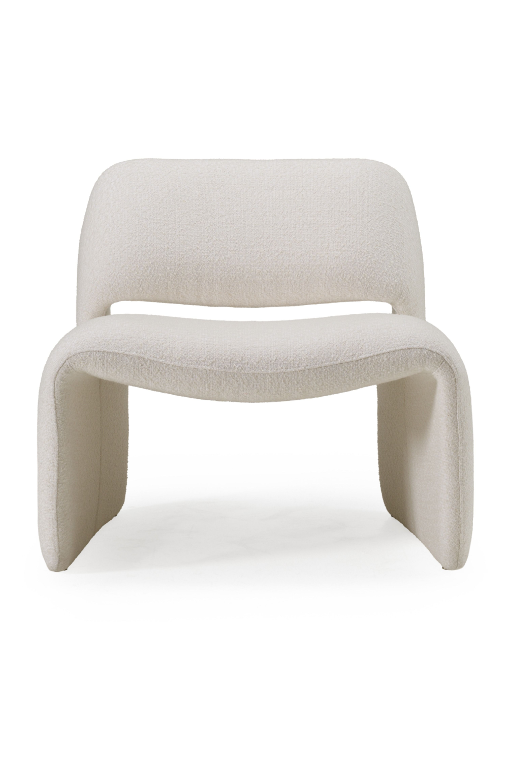 Gold Buttoned White Accent Chair | OROA Modern Tristan | Oroa.com