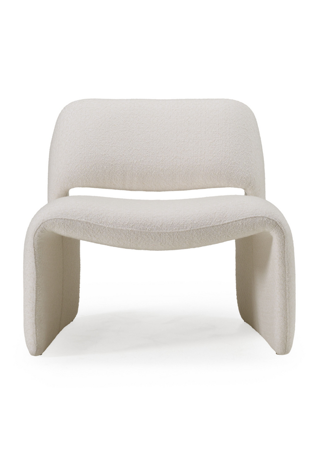 Gold Buttoned White Accent Chair | OROA Modern Tristan | Oroa.com