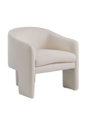 White Three-Legged Accent Chair | OROA Modern Khan | Oroa.com