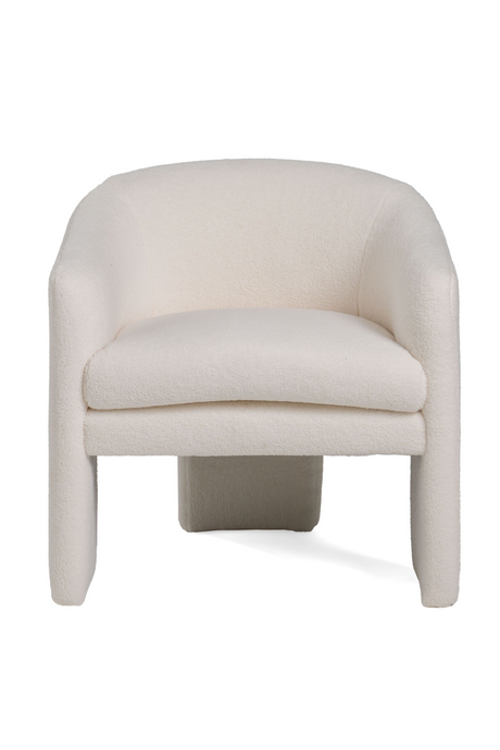 White Three-Legged Accent Chair | OROA Modern Khan | Oroa.com