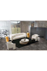 White Three-Legged Accent Chair | OROA Modern Khan | Oroa.com