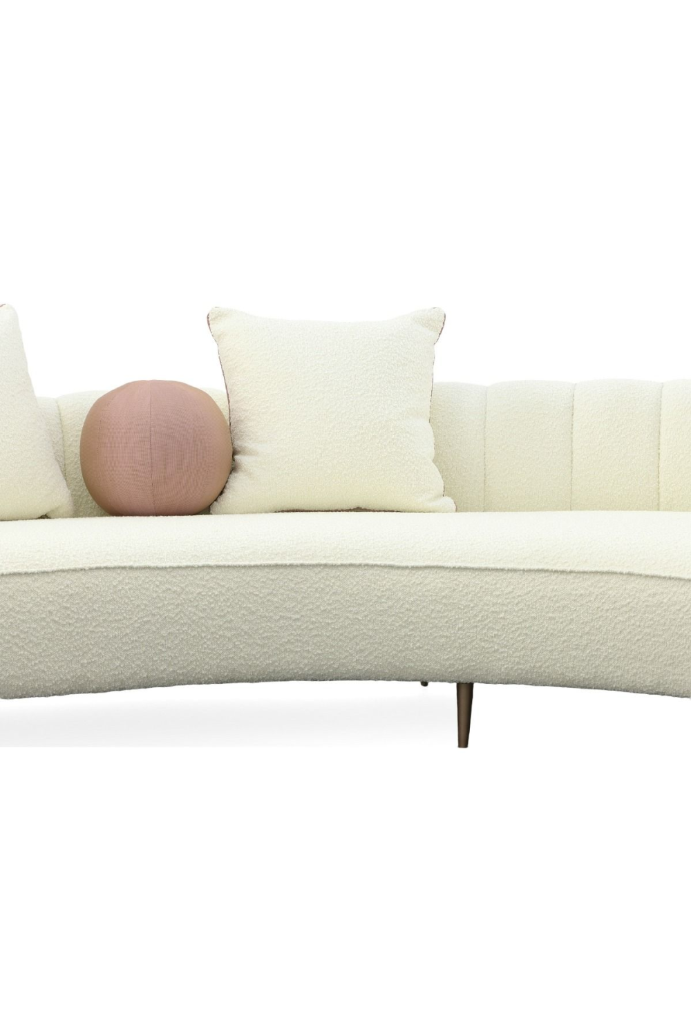 Cream Curved Chaise Lounge | OROA Modern Maverick | Oroa.com