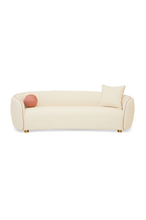 Pink Piped Cream Sofa | OROA Modern Winfree | Oroa.com