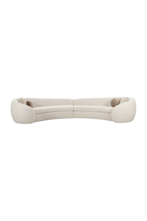 Curved White Sectional Sofa | OROA Modern Kilmer | Oroa.com