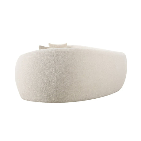 Curved White Sectional Sofa | OROA Modern Kilmer