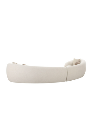 Curved White Sectional Sofa | OROA Modern Kilmer | Oroa.com