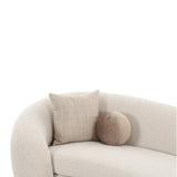 Curved White Sectional Sofa | OROA Modern Kilmer