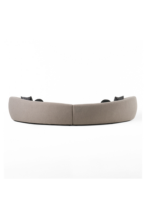 Gray Curved Sectional Sofa | OROA Modern Kilmer | Oroa.com