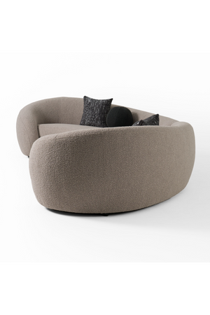 Gray Curved Sectional Sofa | OROA Modern Kilmer | Oroa.com