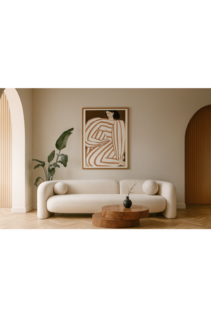 White 4-Seater Sofa | OROA Modern Khan | Oroa.com