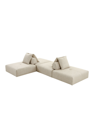 Beige Square Modular Accent Chair | OROA Modern Mondo | Oroa.com